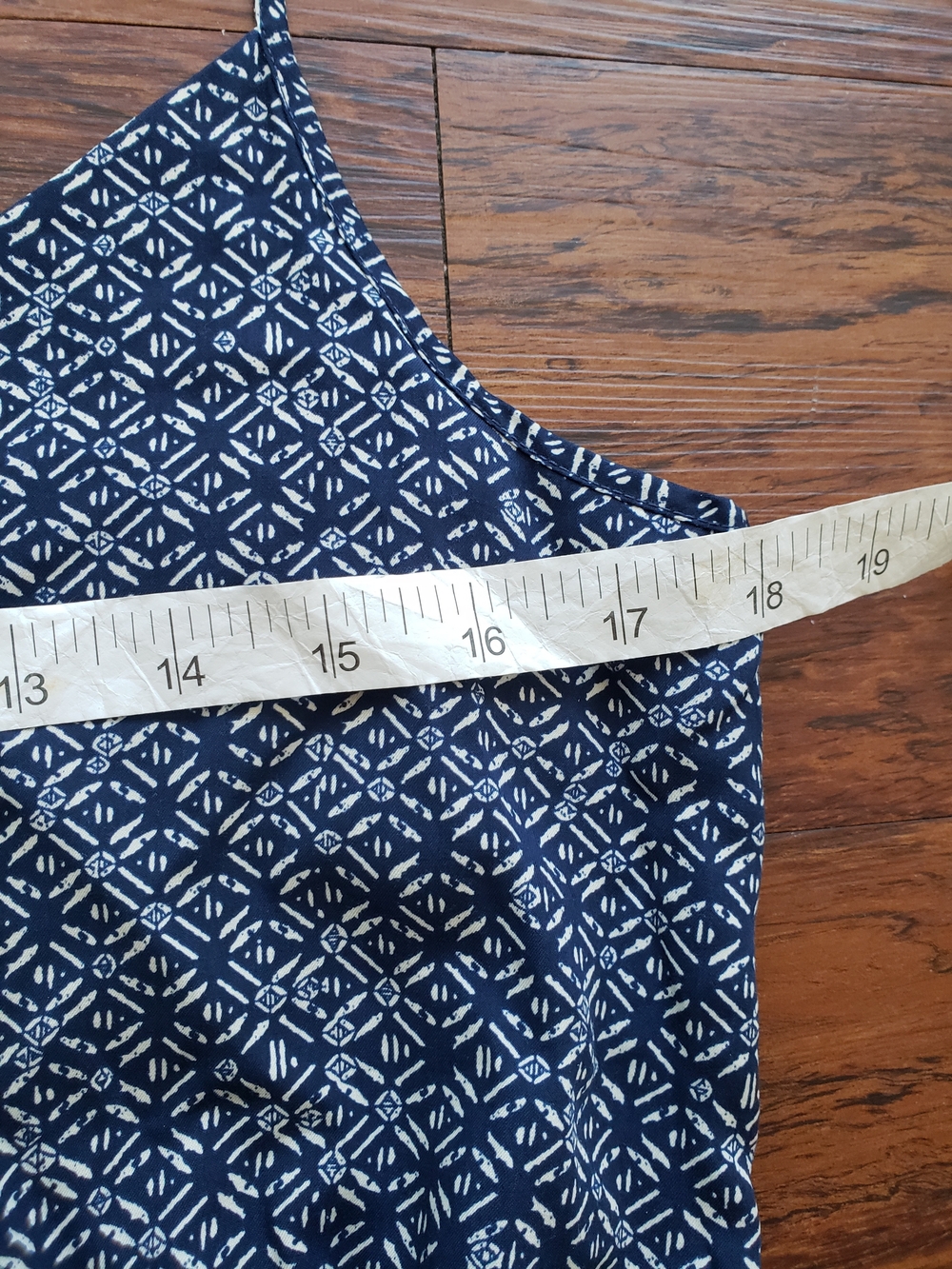 Patagonia Navy Midi Dress Size Medium Boho Athleisure Outdoor Aztec Rust Border - Picture 6 of 8